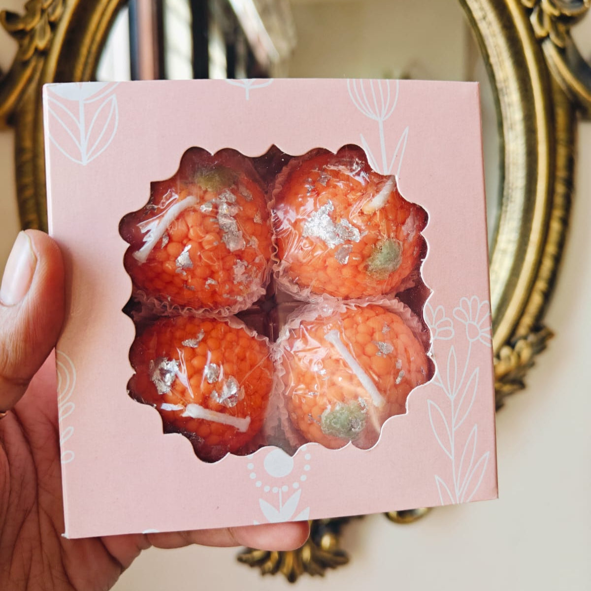 Motichoor laddu candle