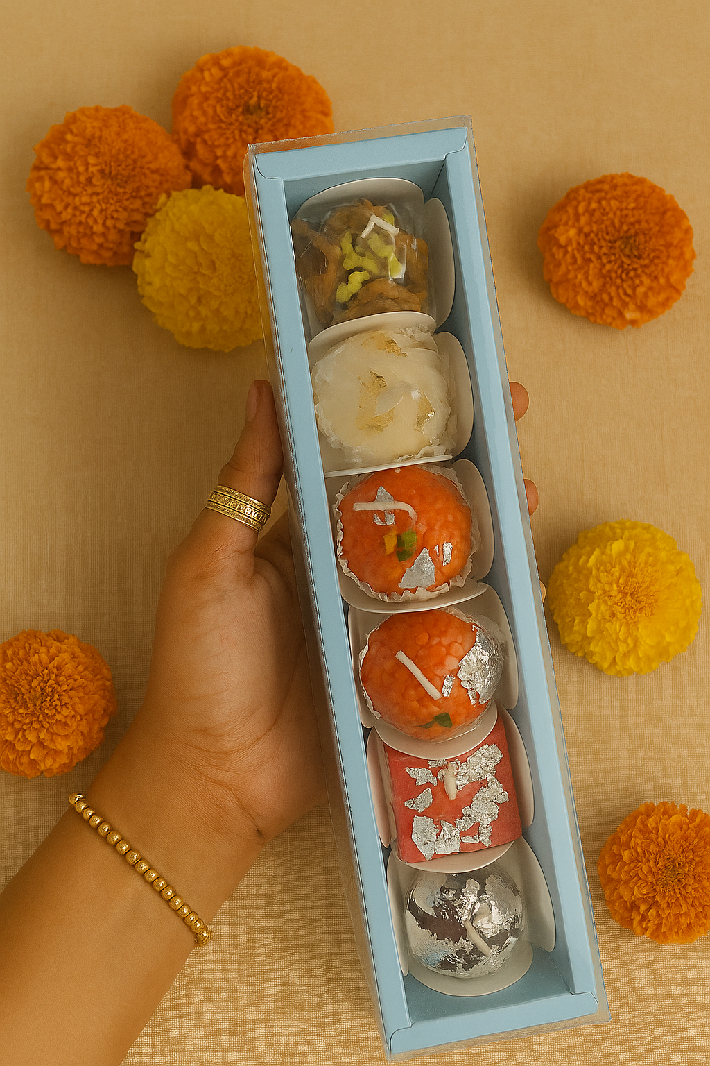 Barfi Bliss – Candle Gift Box (6 pcs)