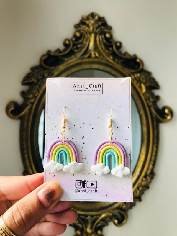 Rainbow earrings ( Pastel)